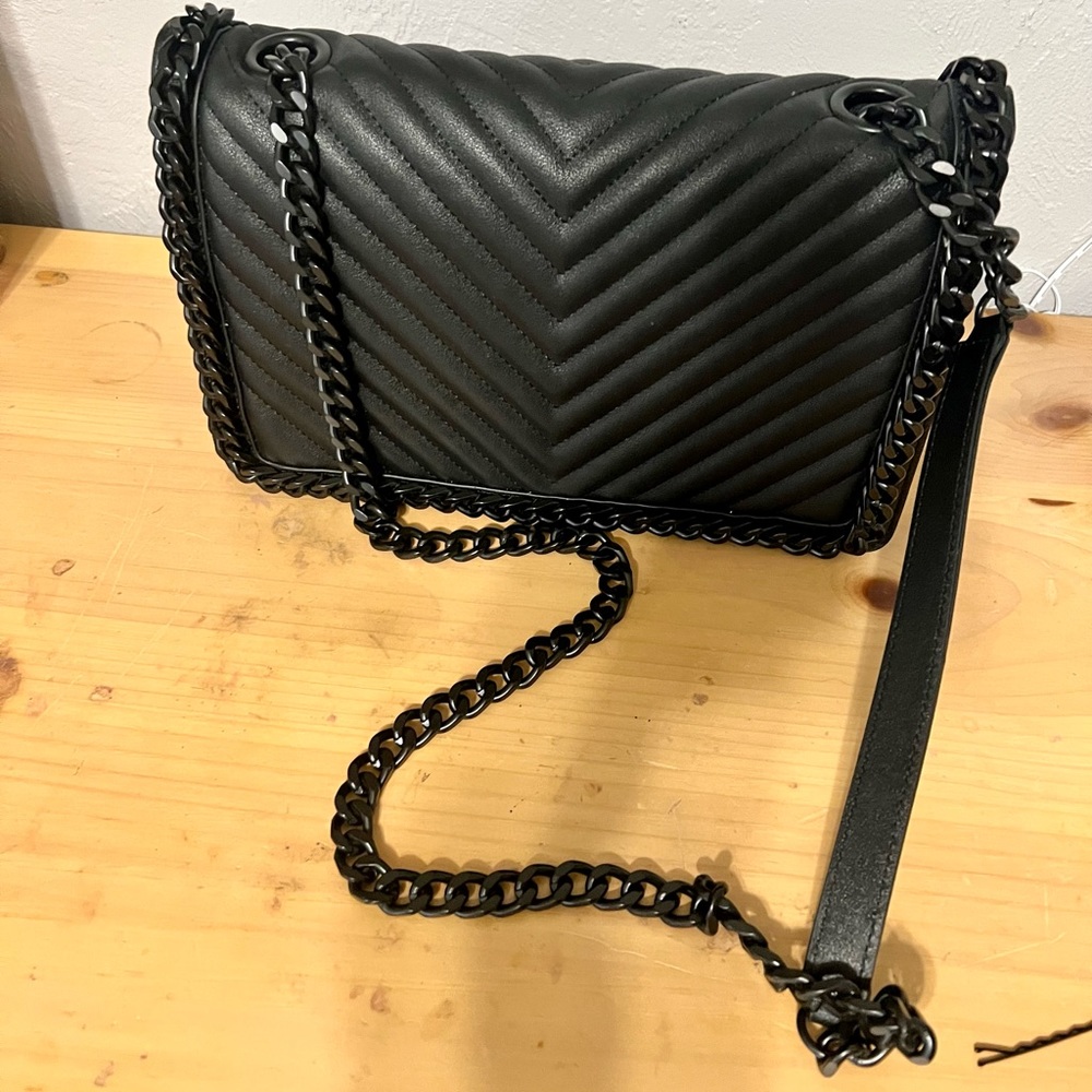 Black ALDO purse with black chain strap
